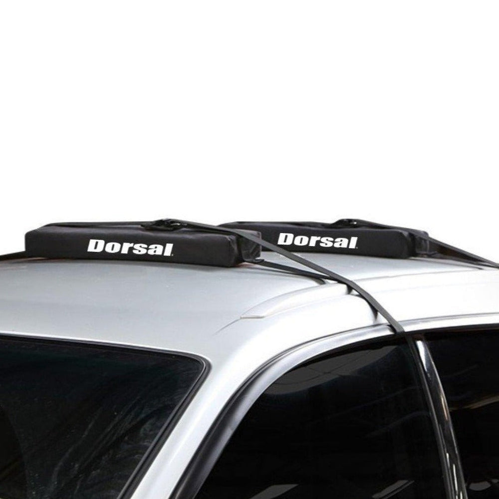DORSAL Universal Surfboard Car Roof Wrap Soft Rack Padded System (Holds Up to 3 Boards) Fits Any Car, Neoprene Buckle Covers Prevent Damage - Pack of 2