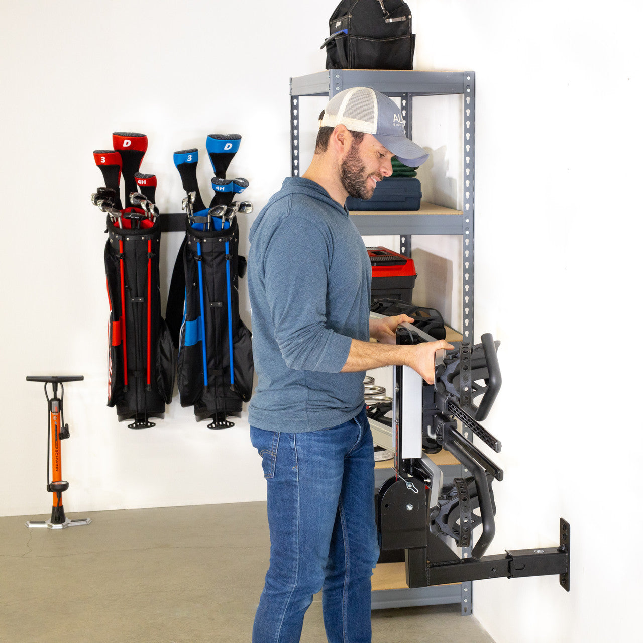 1.25" Haymarket Hitch Wall Mount  | Holds Bike or Cargo Car Rack