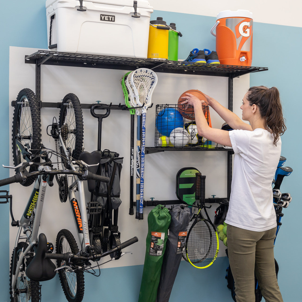 G-Sport Pro | Adjustable Wall Storage System | Holds 500 lbs