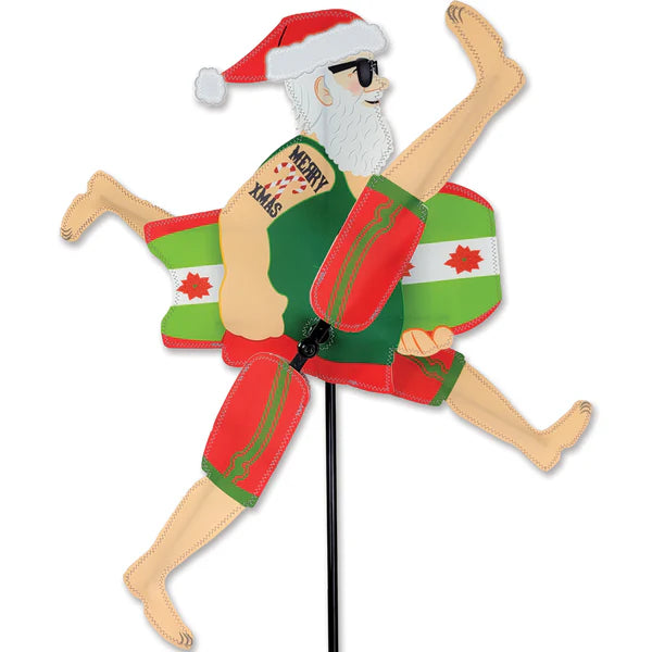 Beach Santa Whirligig