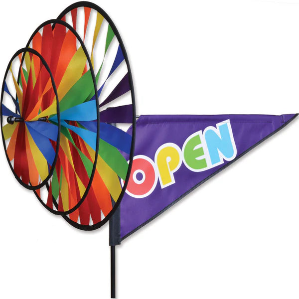 Triple Spinner- Rainbow Open