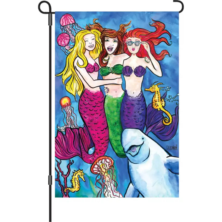 Premier Kites Mermaid Squad Garden Flag