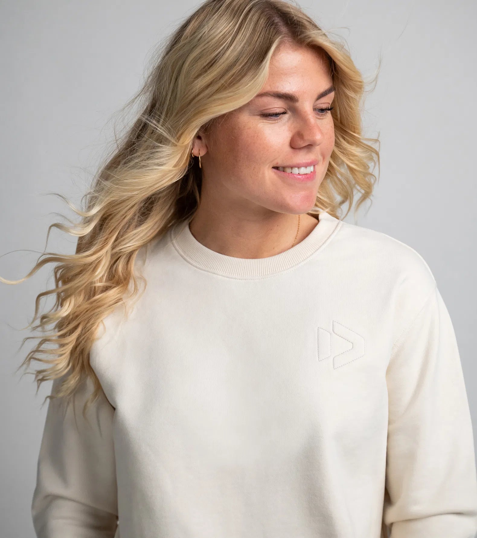 Duotone Sweater Concept Blue Undyed Women