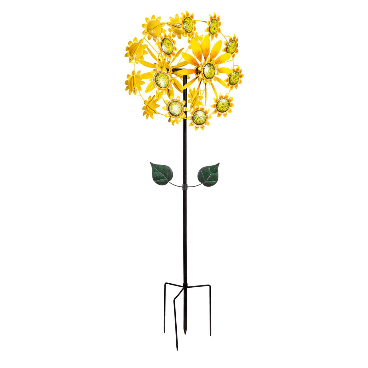Evergreen 75' H Double Sunflower Wind Spinner