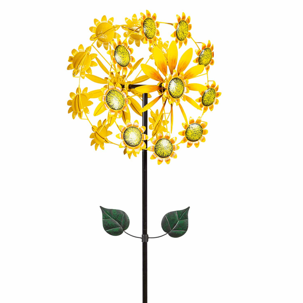 Evergreen 75' H Double Sunflower Wind Spinner