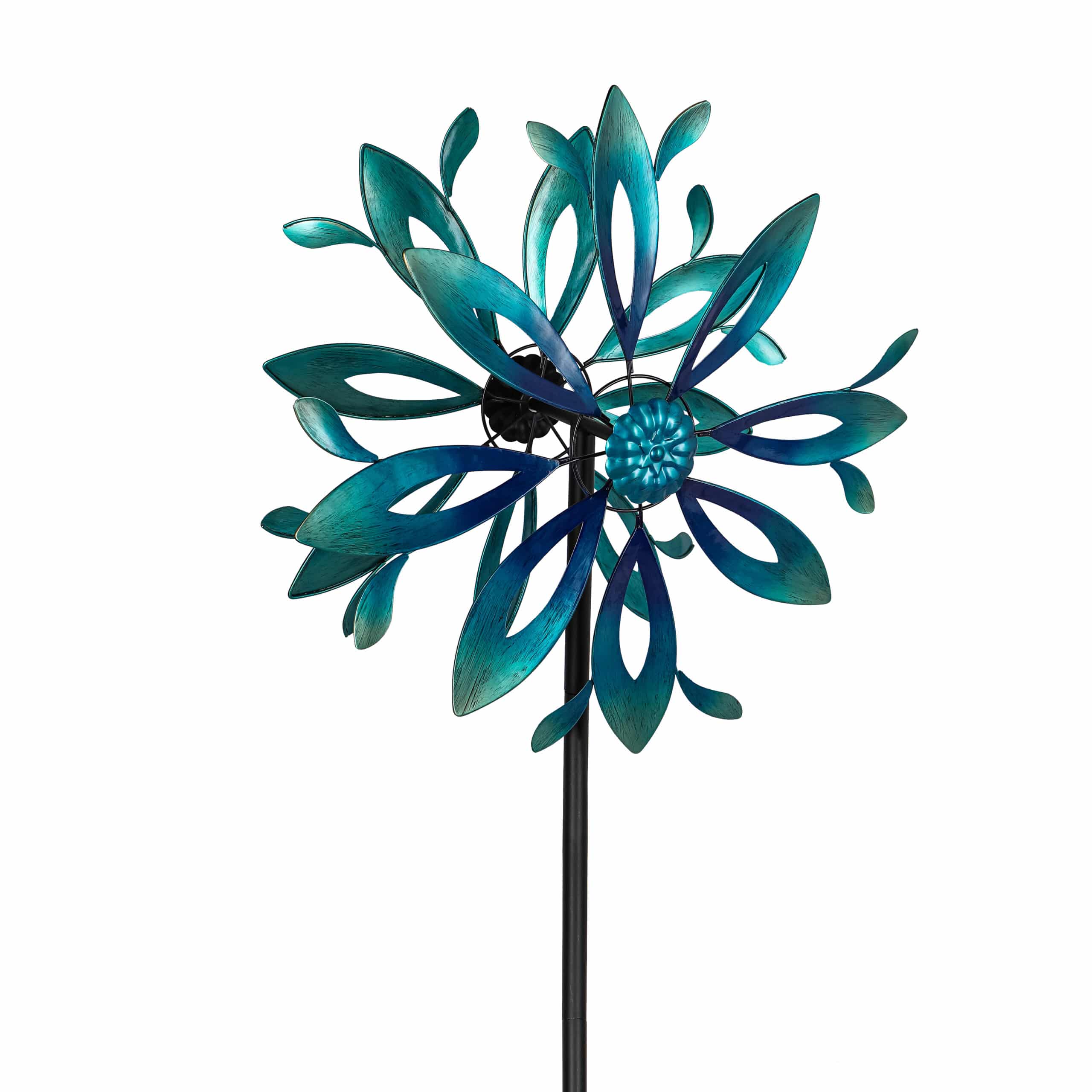 75"H Blue Ombre Flower Spinner