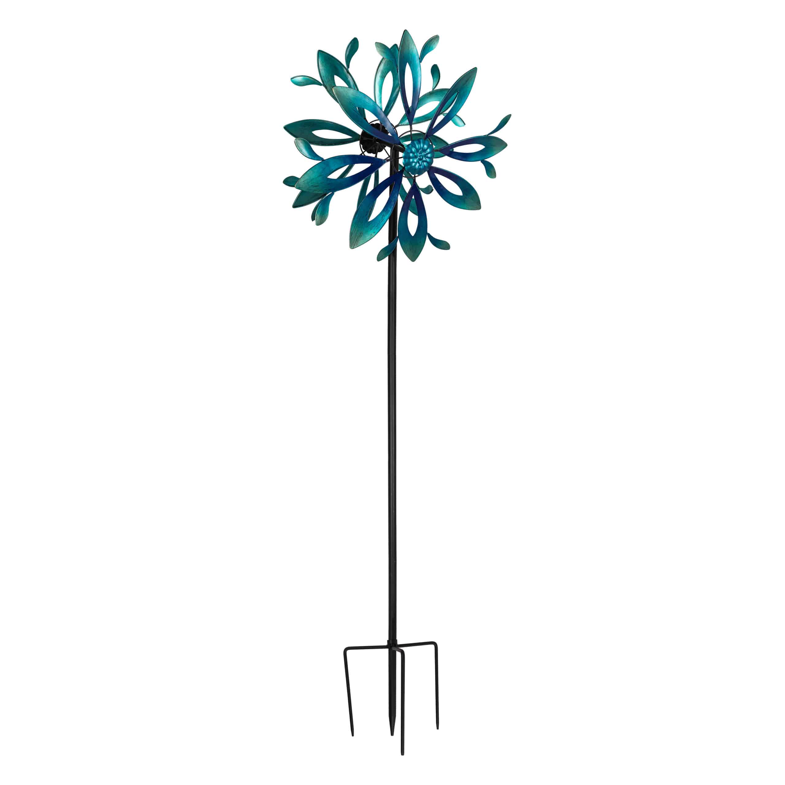 75"H Blue Ombre Flower Spinner