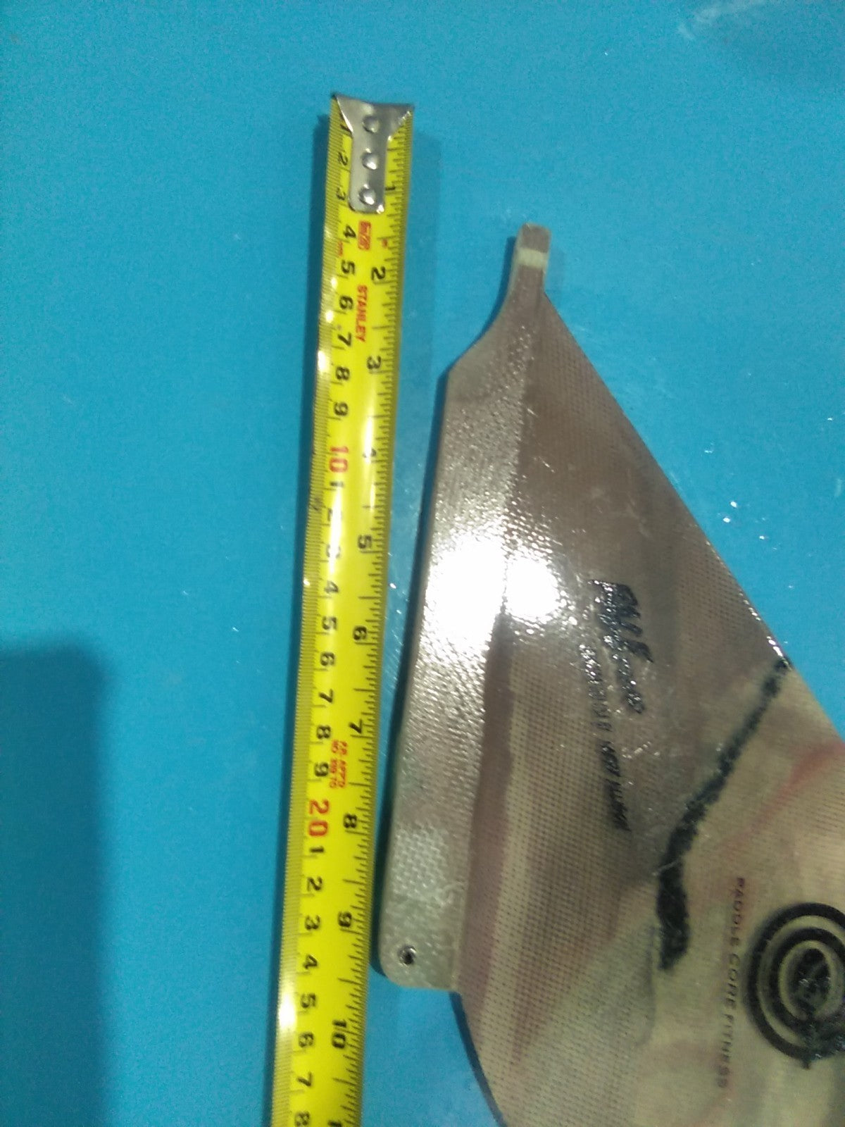 Custom Sup Race  Fin Larry Allison 10" h X 12"w Bat fin