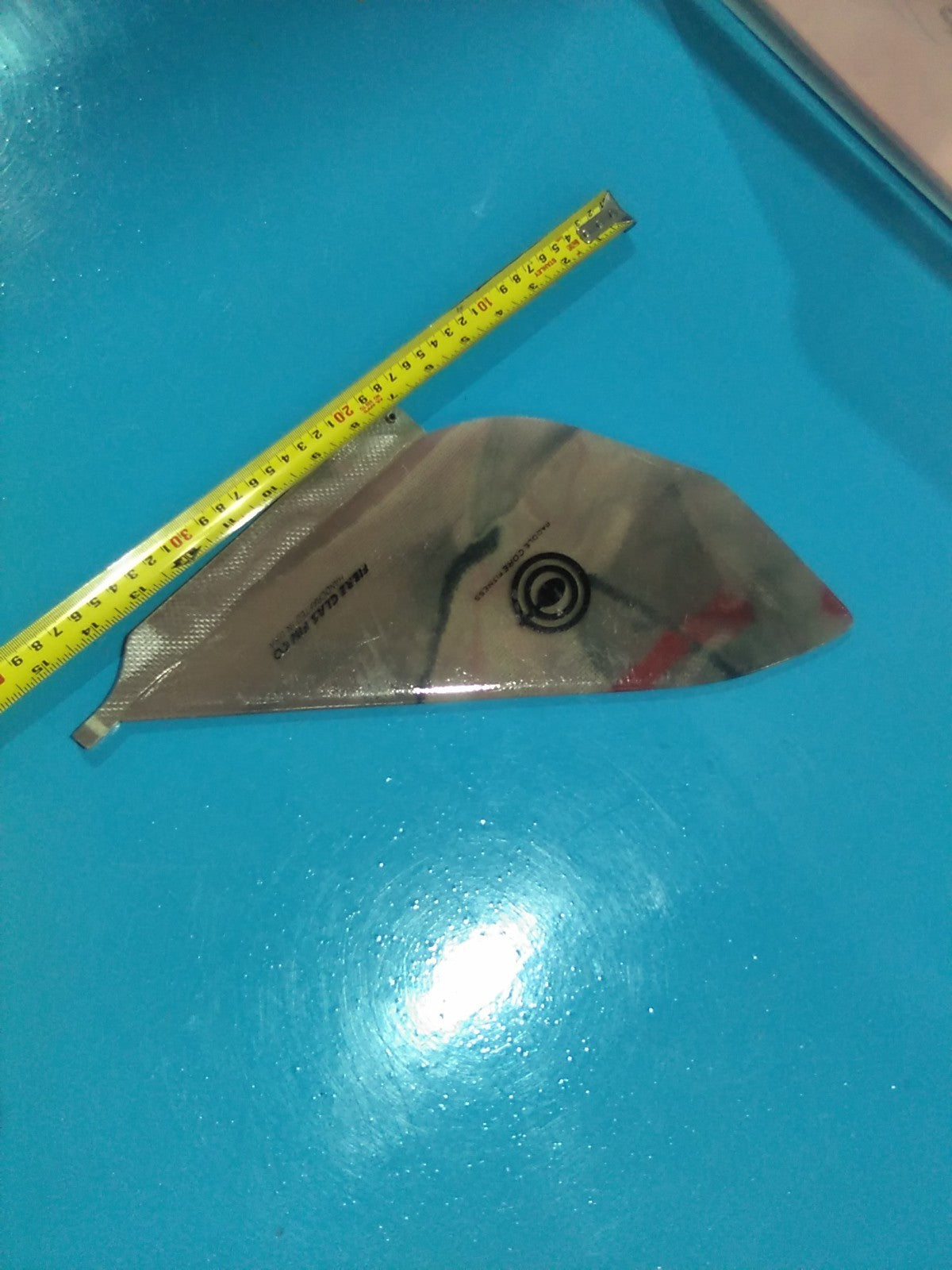 Custom Sup Race  Fin Larry Allison 10" h X 12"w Bat fin