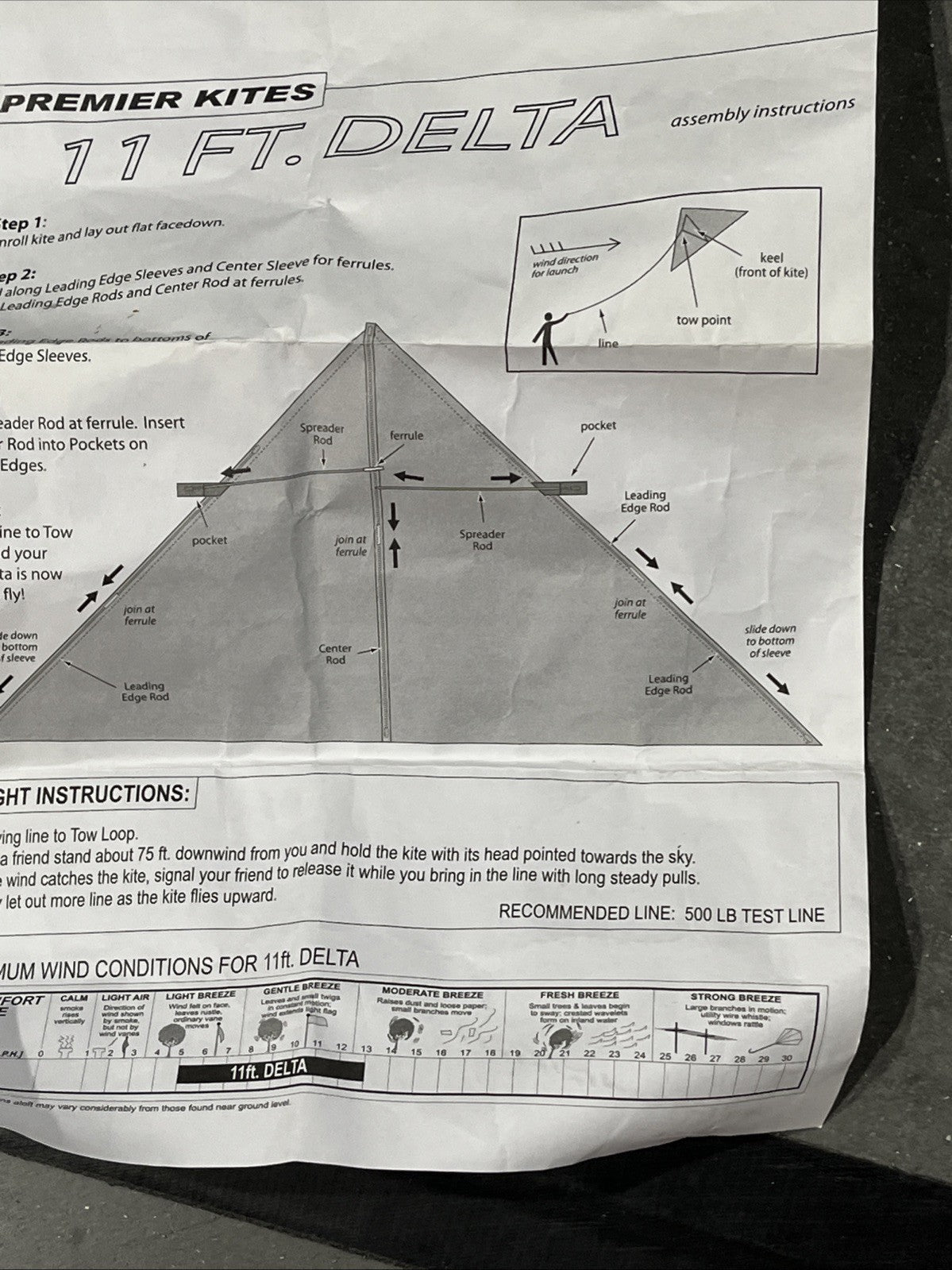 Premier 11ft  Delta Kite 