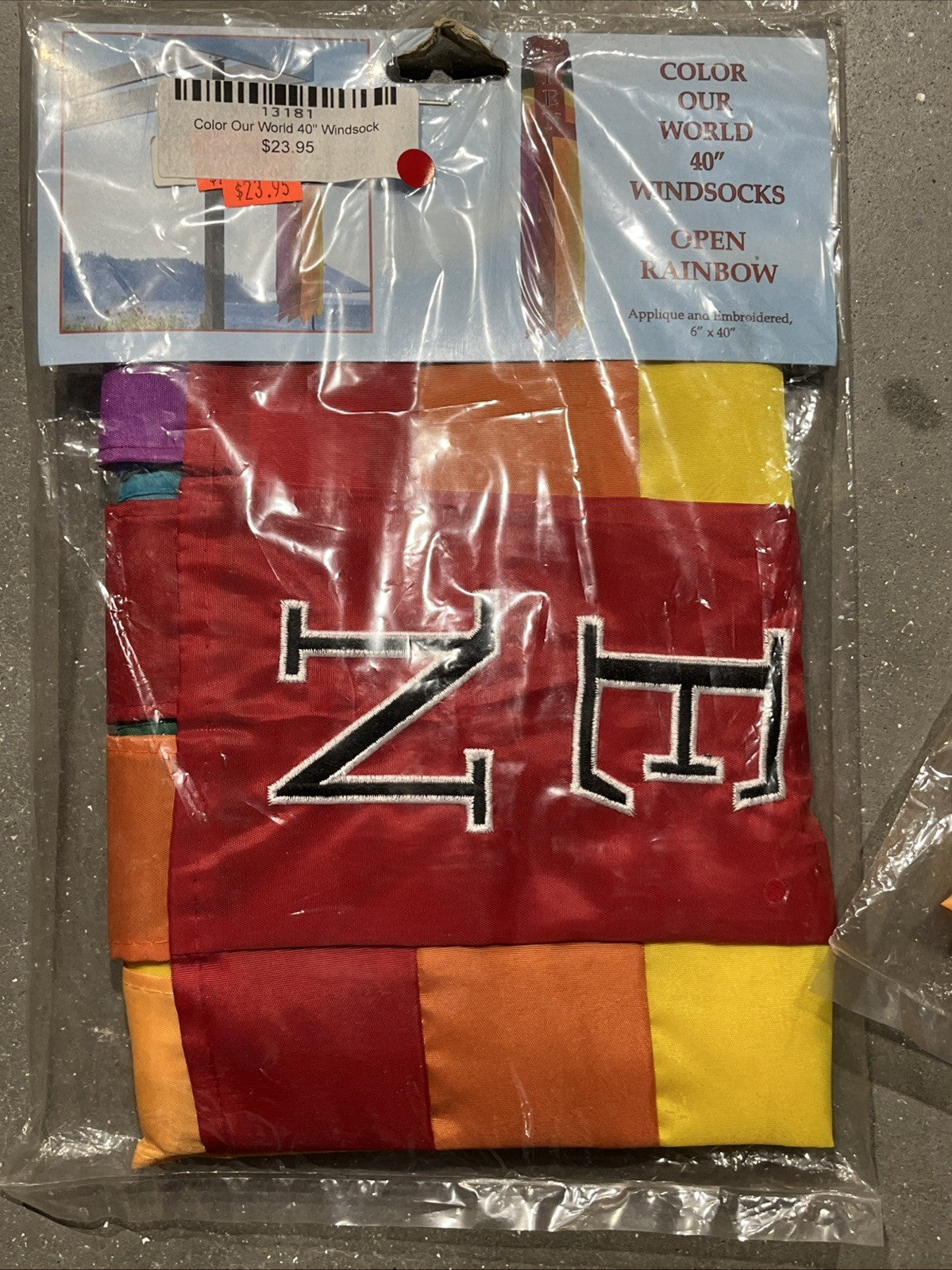 Windsock 40” Open Rainbow 