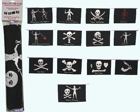 Flappin Flags 25ft. Famous Pirate Flag String