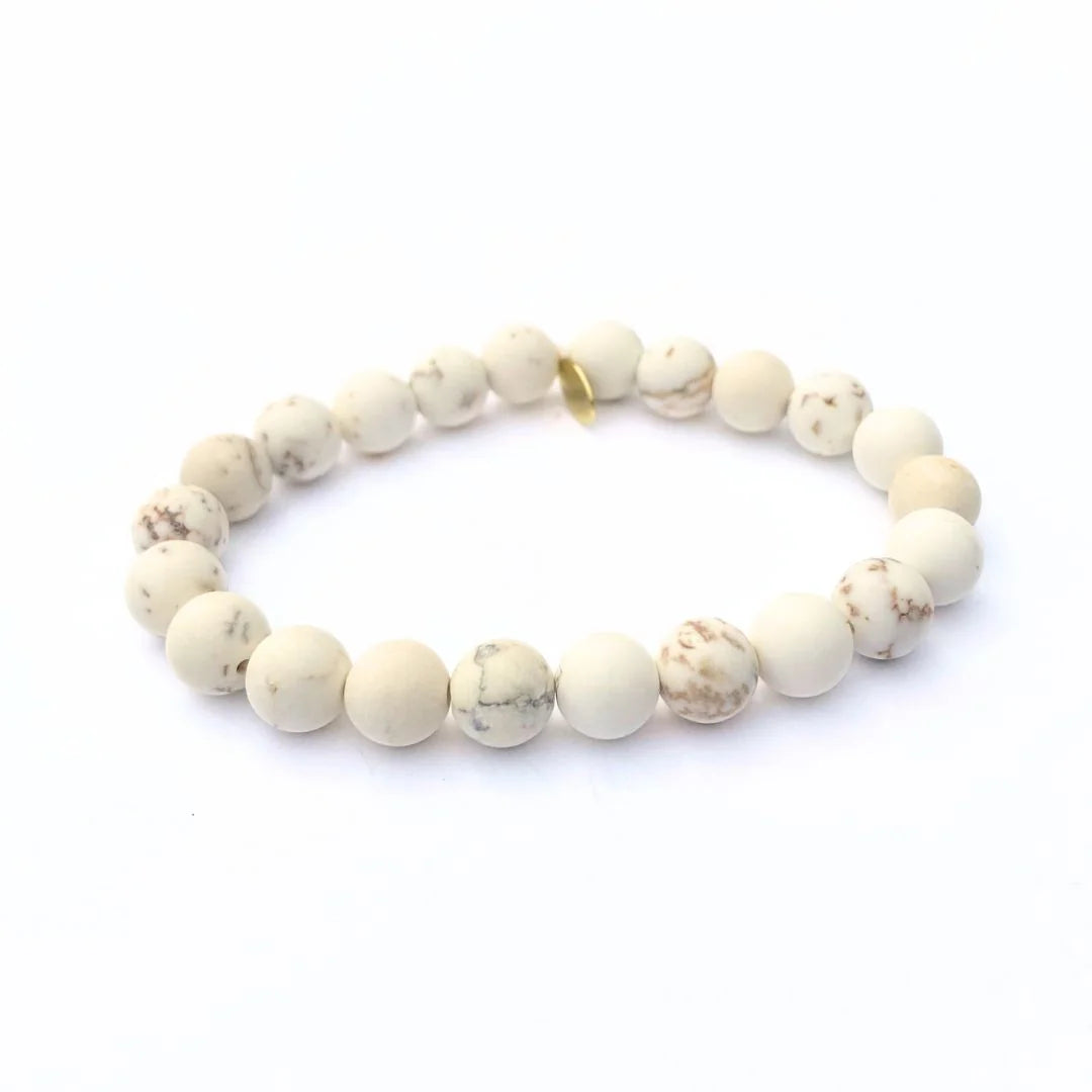 Charming Shark White Stone Bracelet