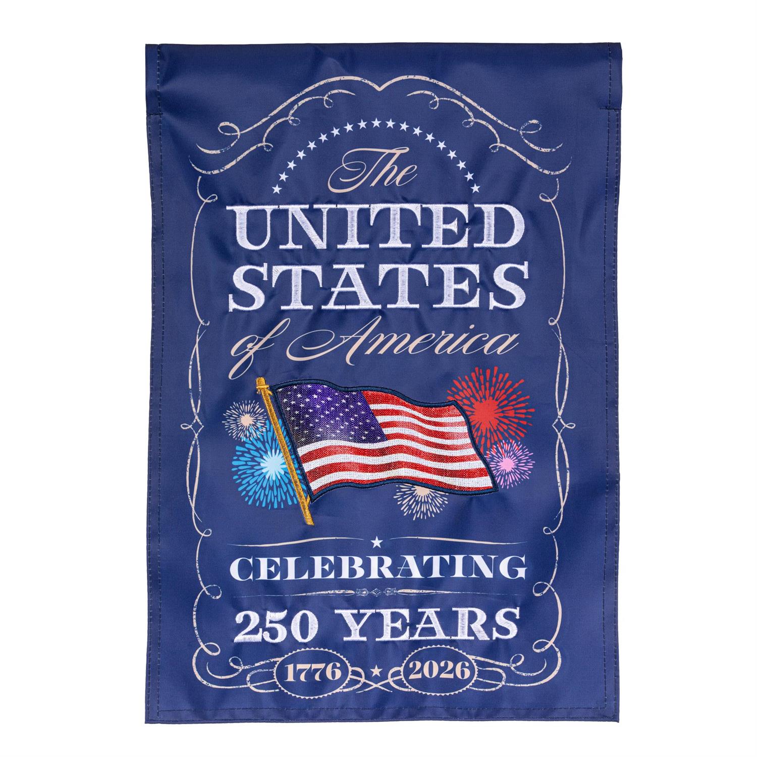 250th Anniversary Celebration Applique Garden Flag