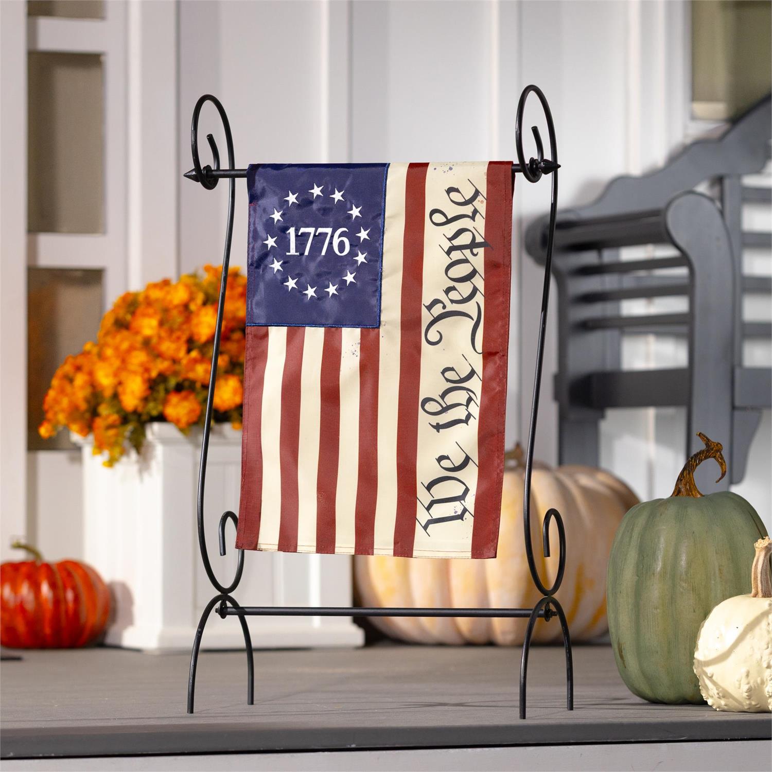 We The People Applique Garden Flag