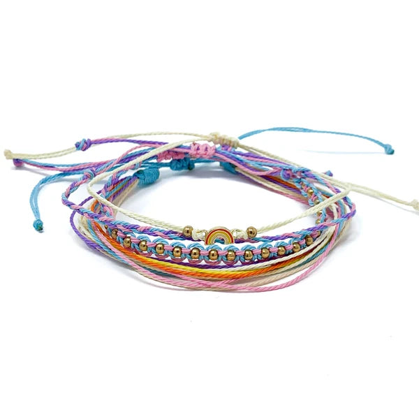 Charming Shark Sunrise Bracelet Stack
