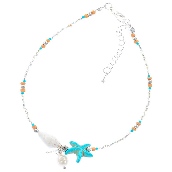 Charming Shark Beach Goddess Anklet