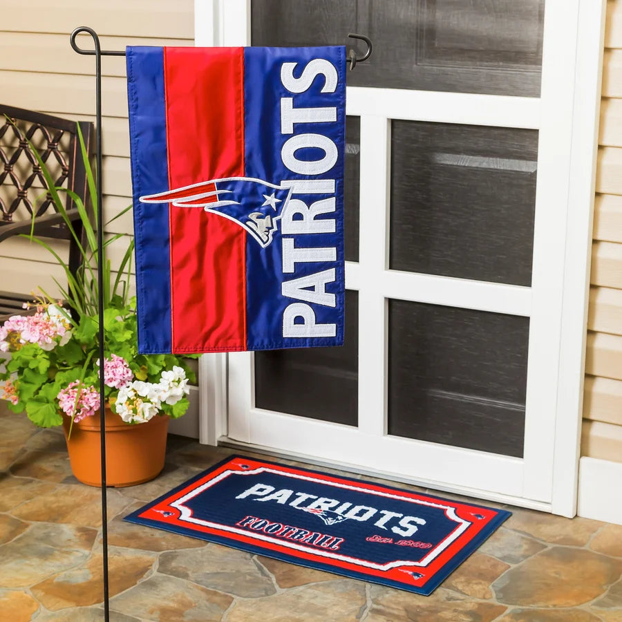 Evergreen New England Patriots Embellished Garden Flag