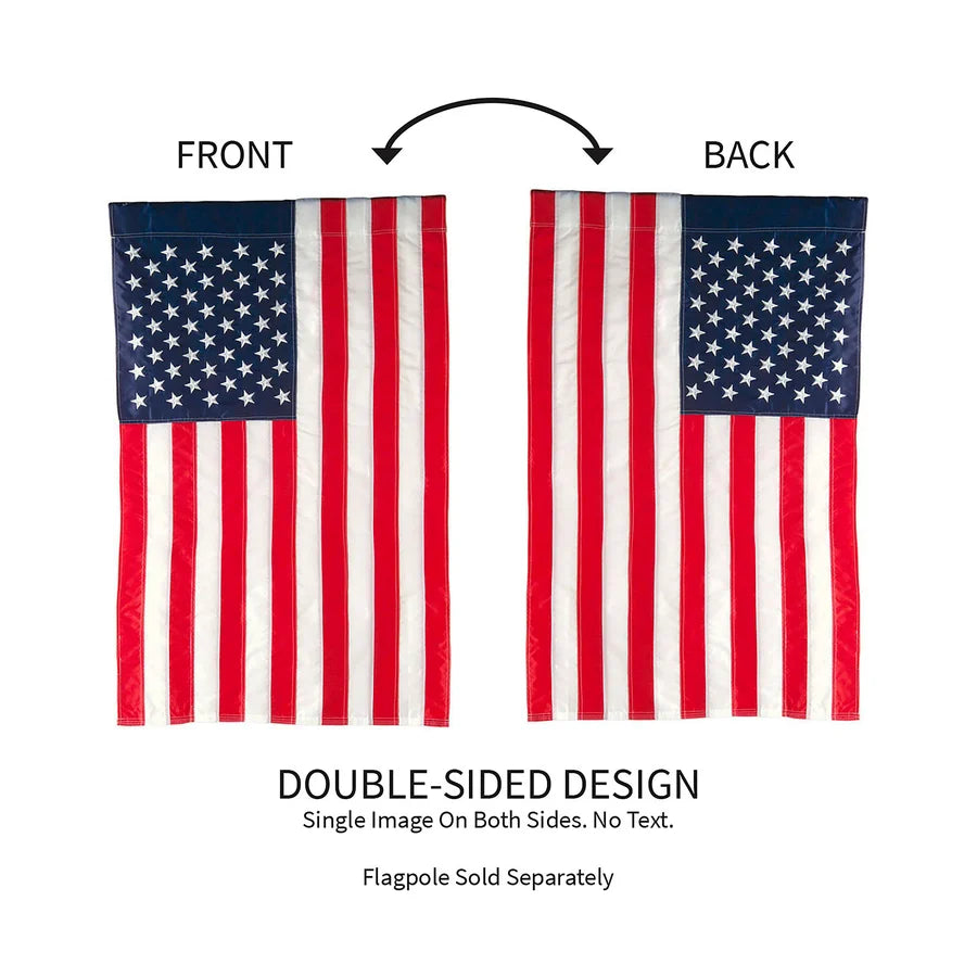 American Garden Applique Flag