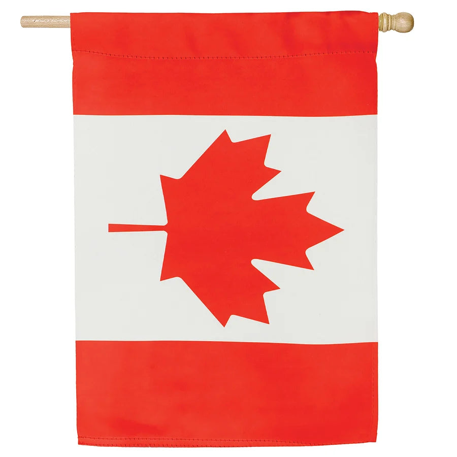 Evergreen Canada Applique House Flag