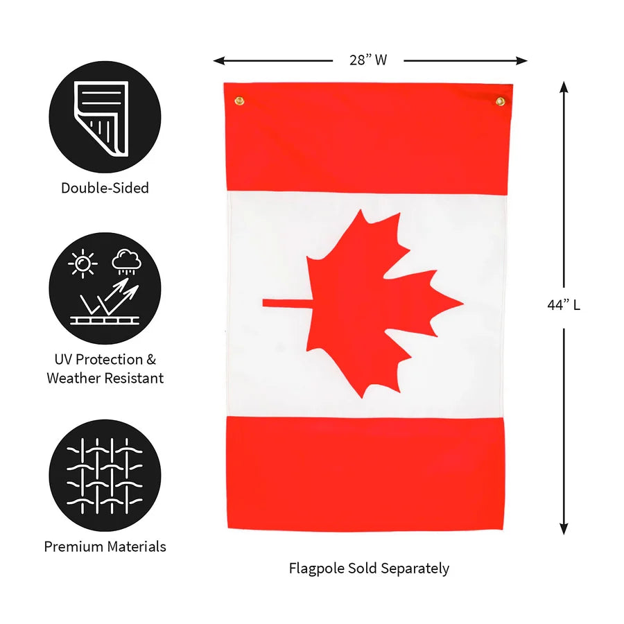 Evergreen Canada Applique House Flag