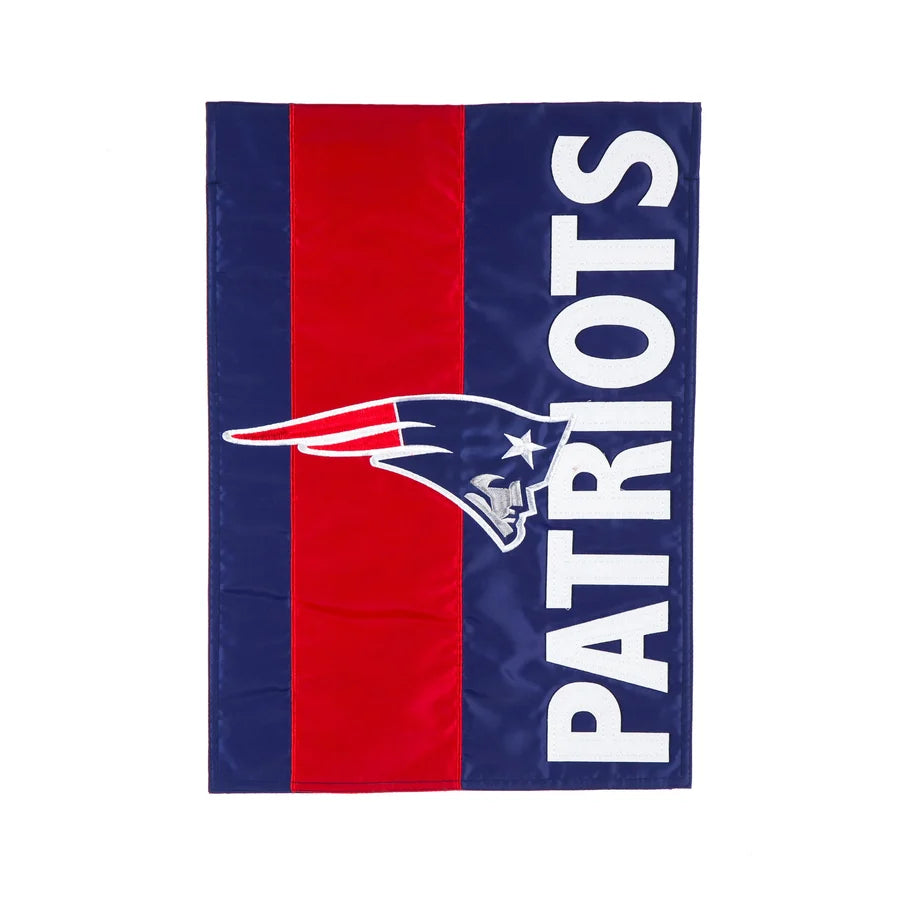 Evergreen New England Patriots Embellished Garden Flag