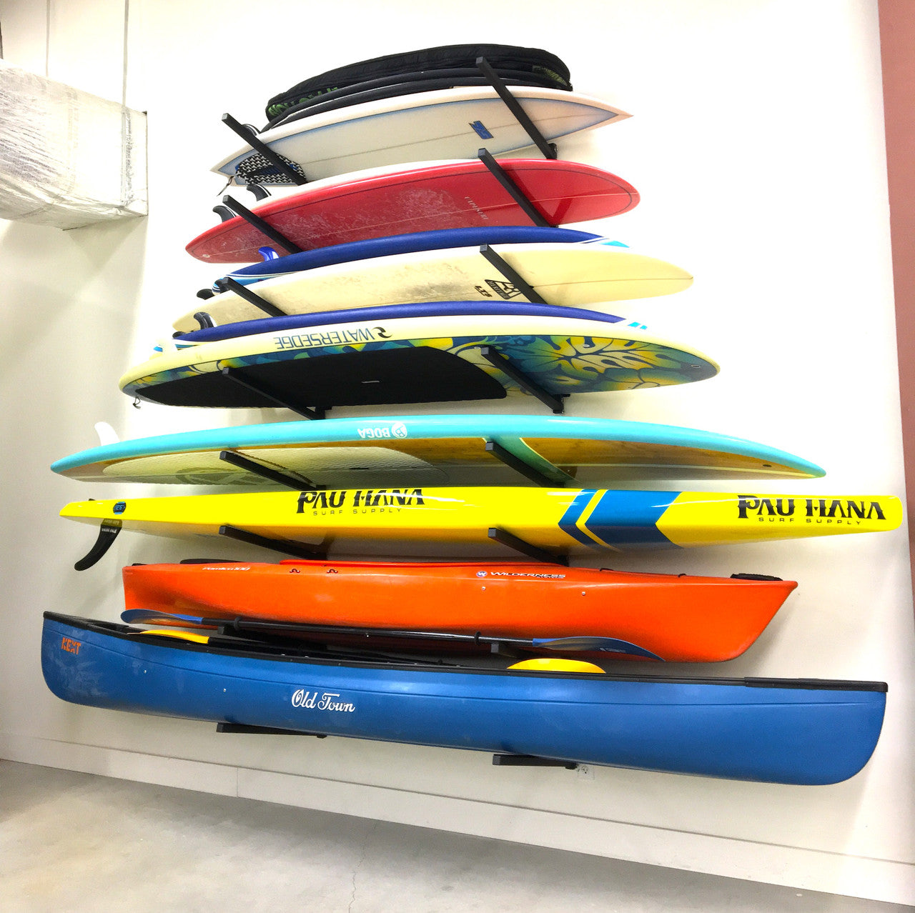 Indoor Wall Rack |  46 Inch Adjustable Height | Kayak & SUP