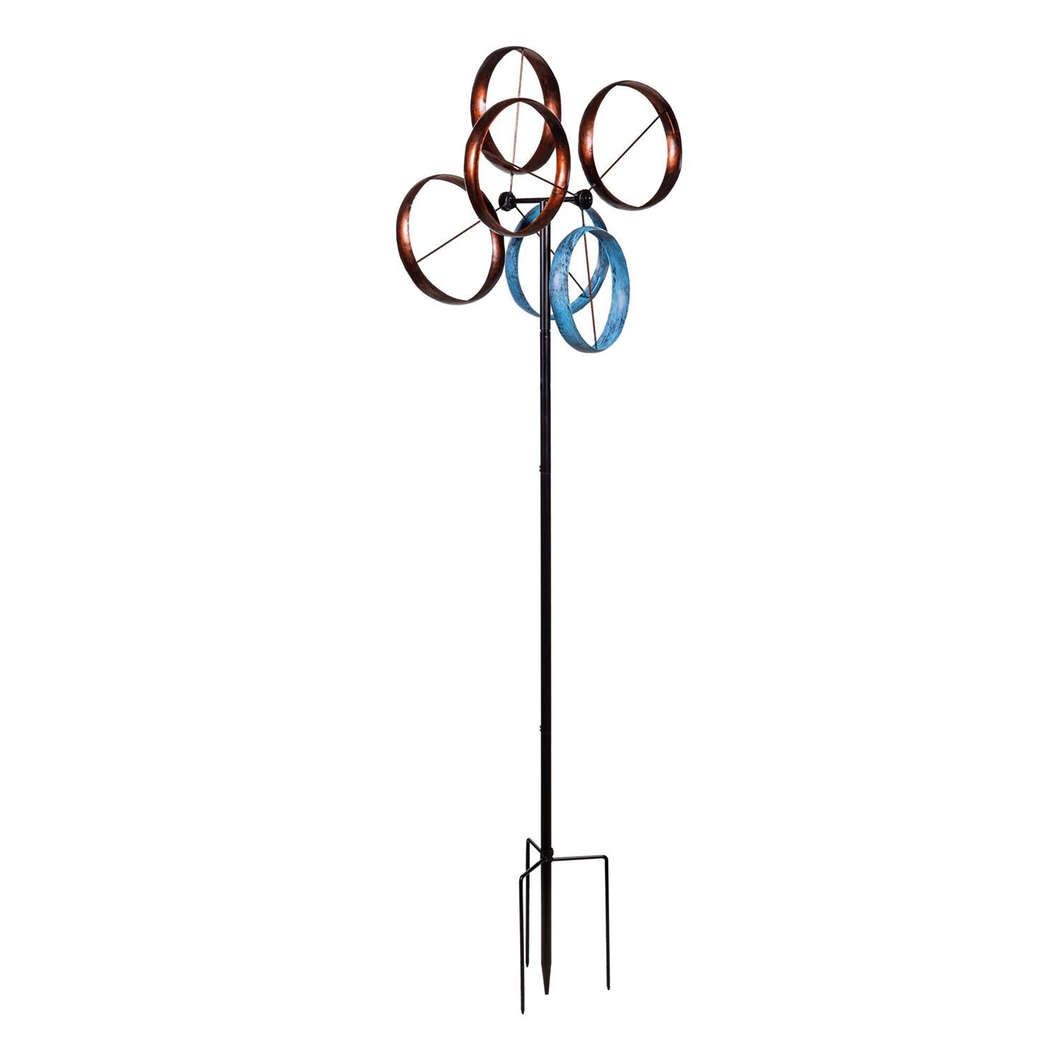 Metal Roundabout Breeze Wind Spinner 72″H