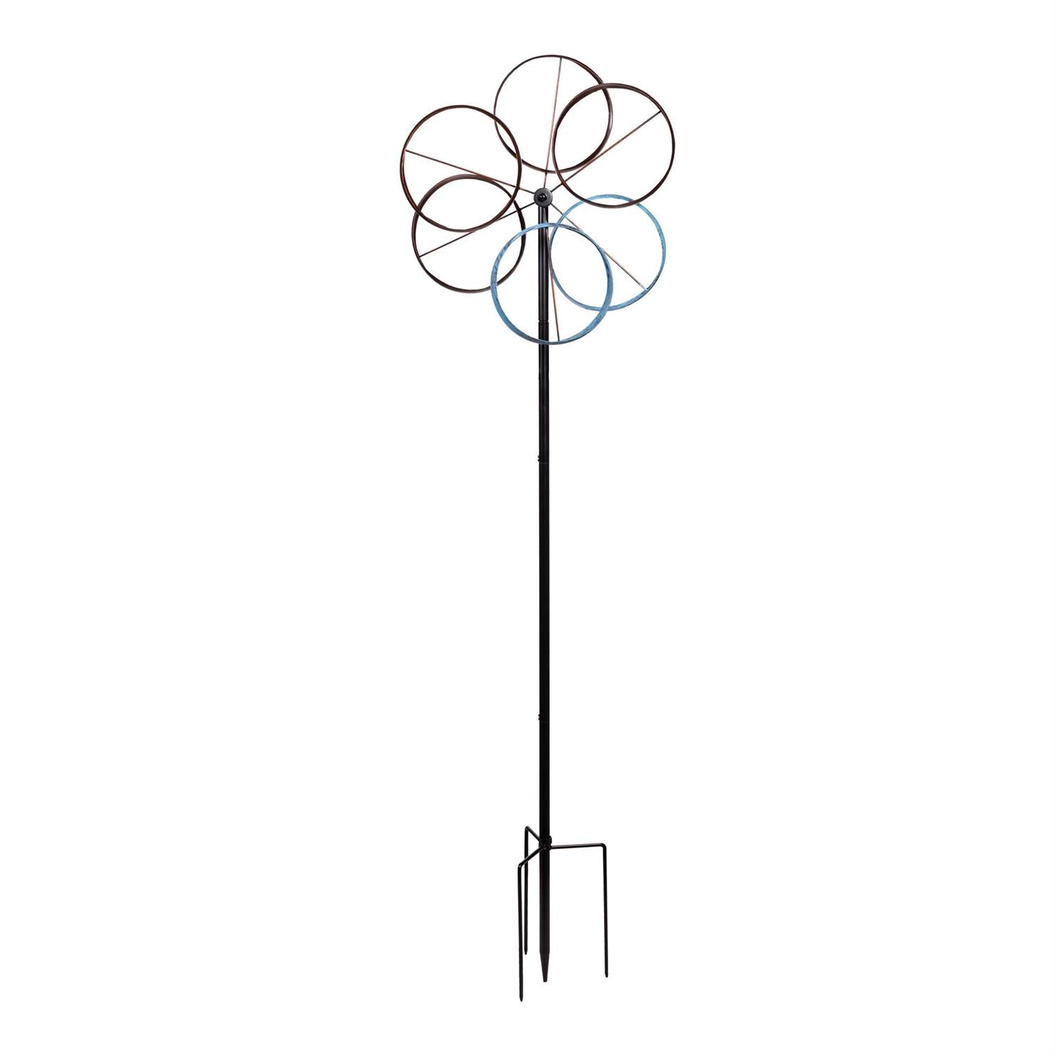 Metal Roundabout Breeze Wind Spinner 72″H