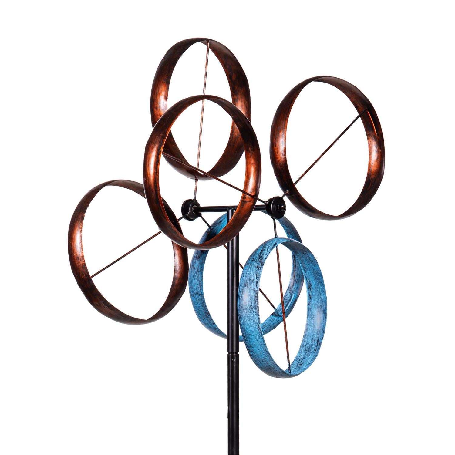 Metal Roundabout Breeze Wind Spinner 72″H