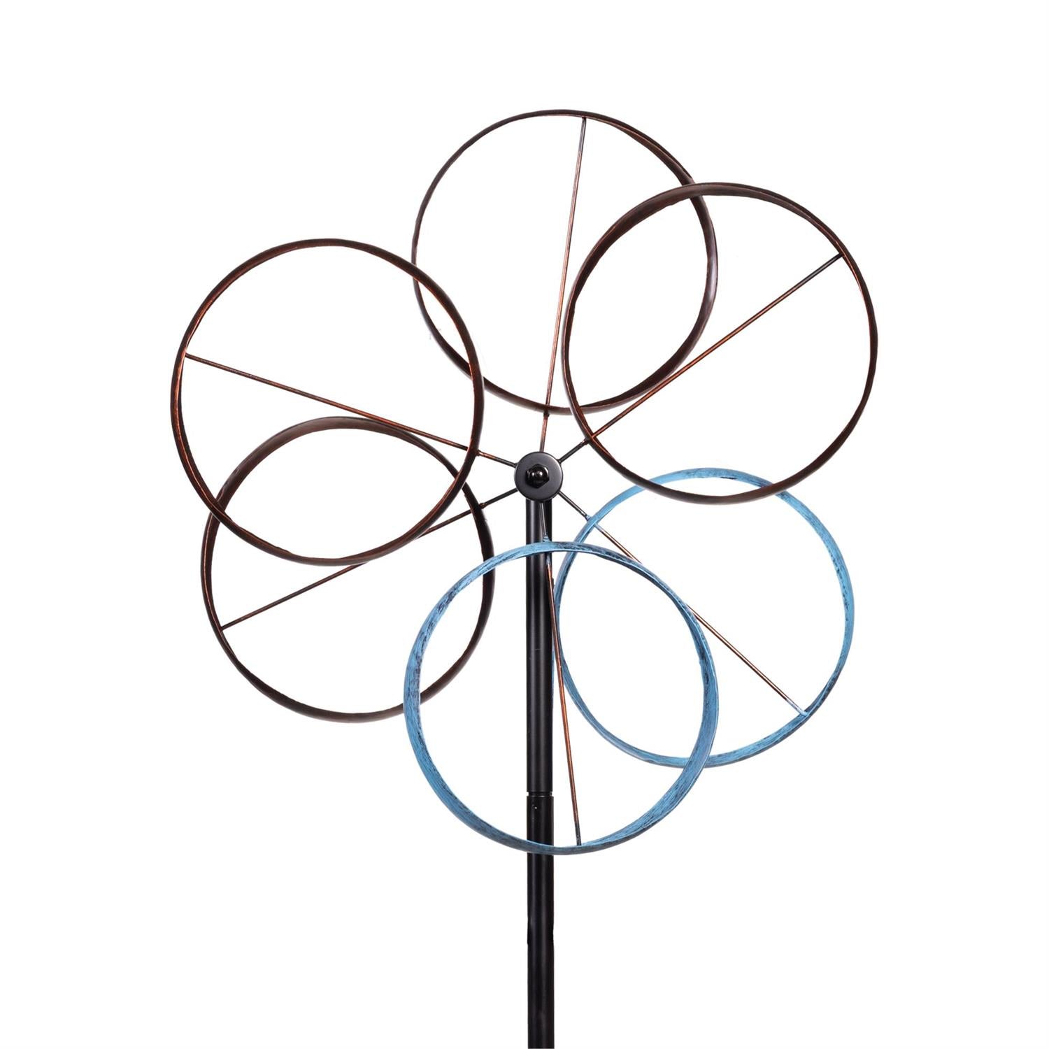 Metal Roundabout Breeze Wind Spinner 72″H