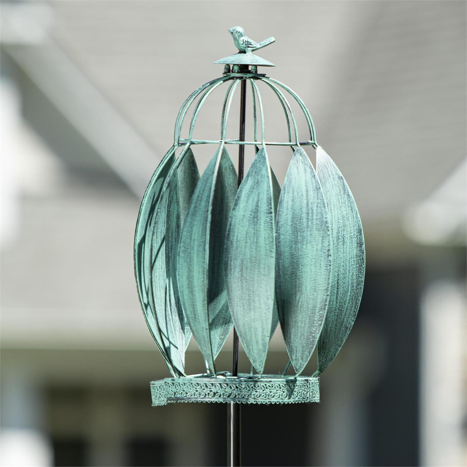 Bird Cage Wind Spinner 68"H