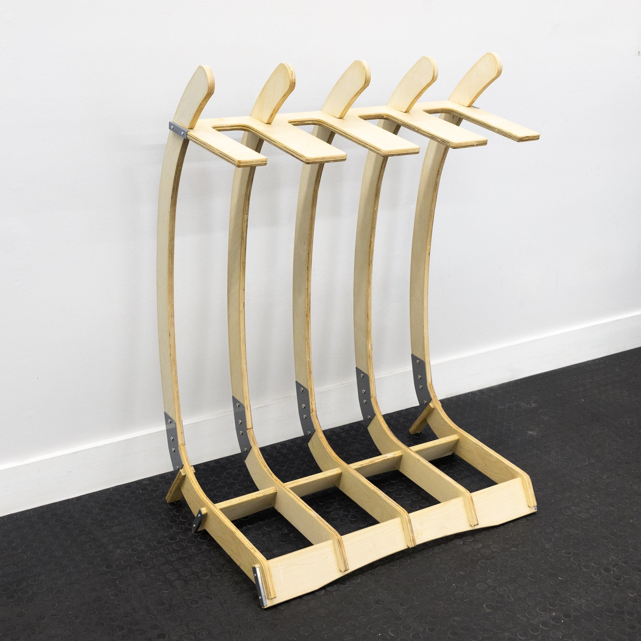 Big Sur Surfboard Storage Wood Stand | Holds 4 Surfboards