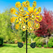 75' H Double Sunflower Wind Spinner