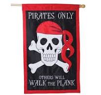 Evergreen Walk the Plank Decorative House Flag