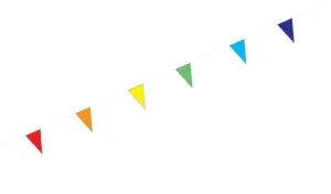 Premier Kite Rainbow Flag Line Kite Accessory