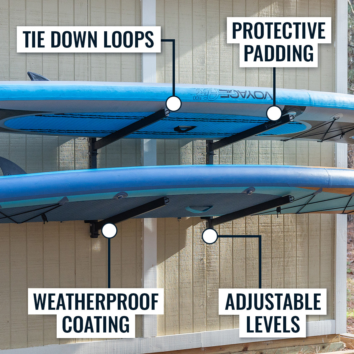 Sup Portable Rack Sandbridge SUP & Surfboard Storage | Outdoor Adjustable Rack | 2 Level ...