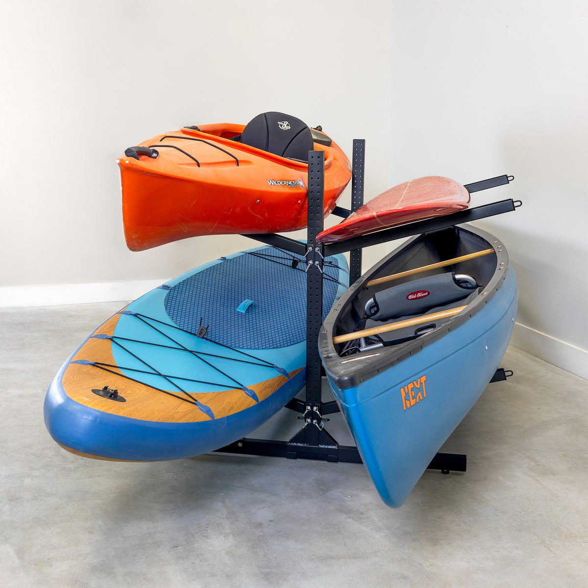 Display Rack Water Sports G-Watersport 4 Levels | Double-Sided | Black – Jupiter Watersports