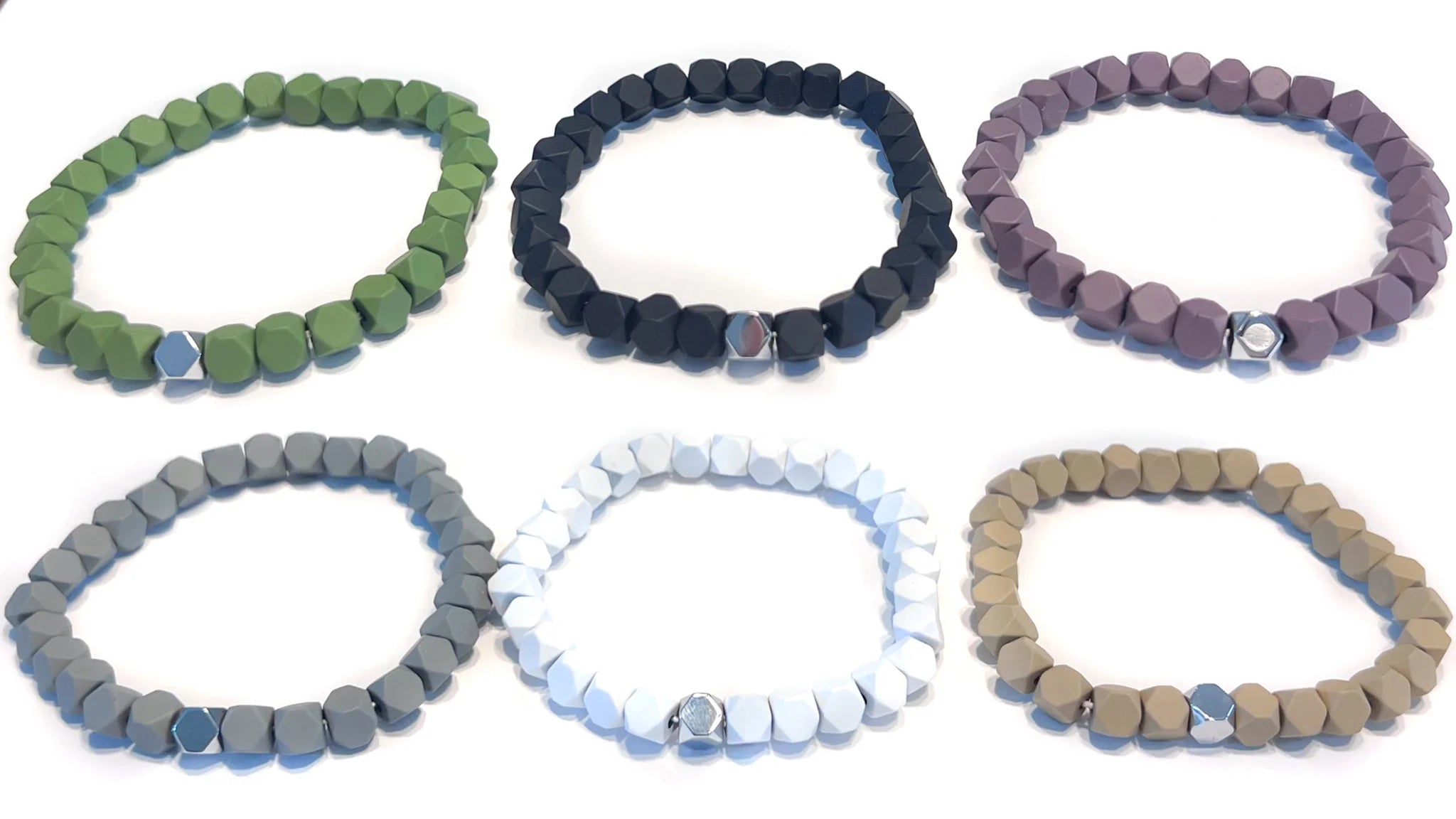 Charming Shark Coated Hematite 6mm Bracelet