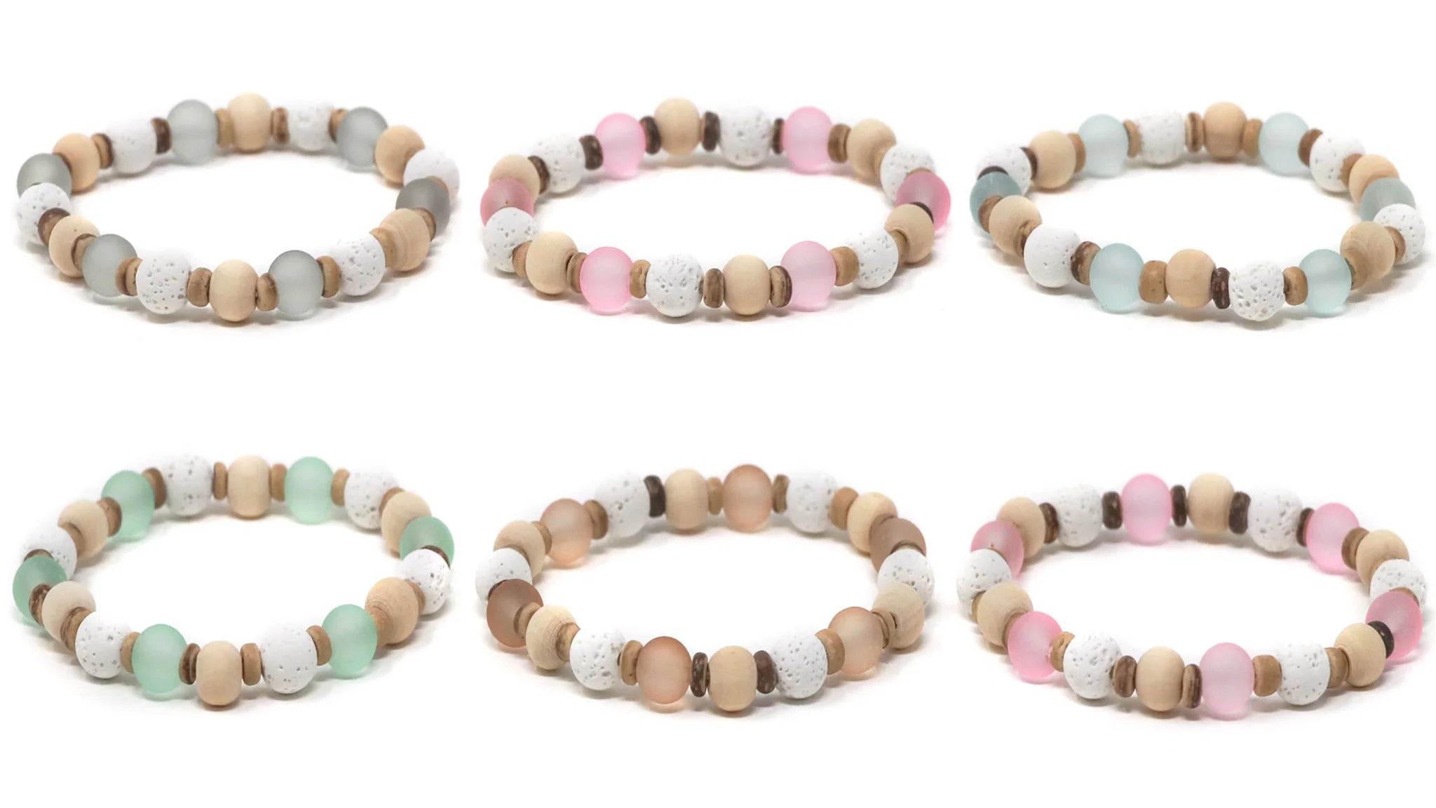 Charming Shark Natural Seaglass Look Bracelet