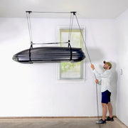 Essential Cargo Box Garage Ceiling Storage Hoist | Holds up to 150 lbs | 14' Lift